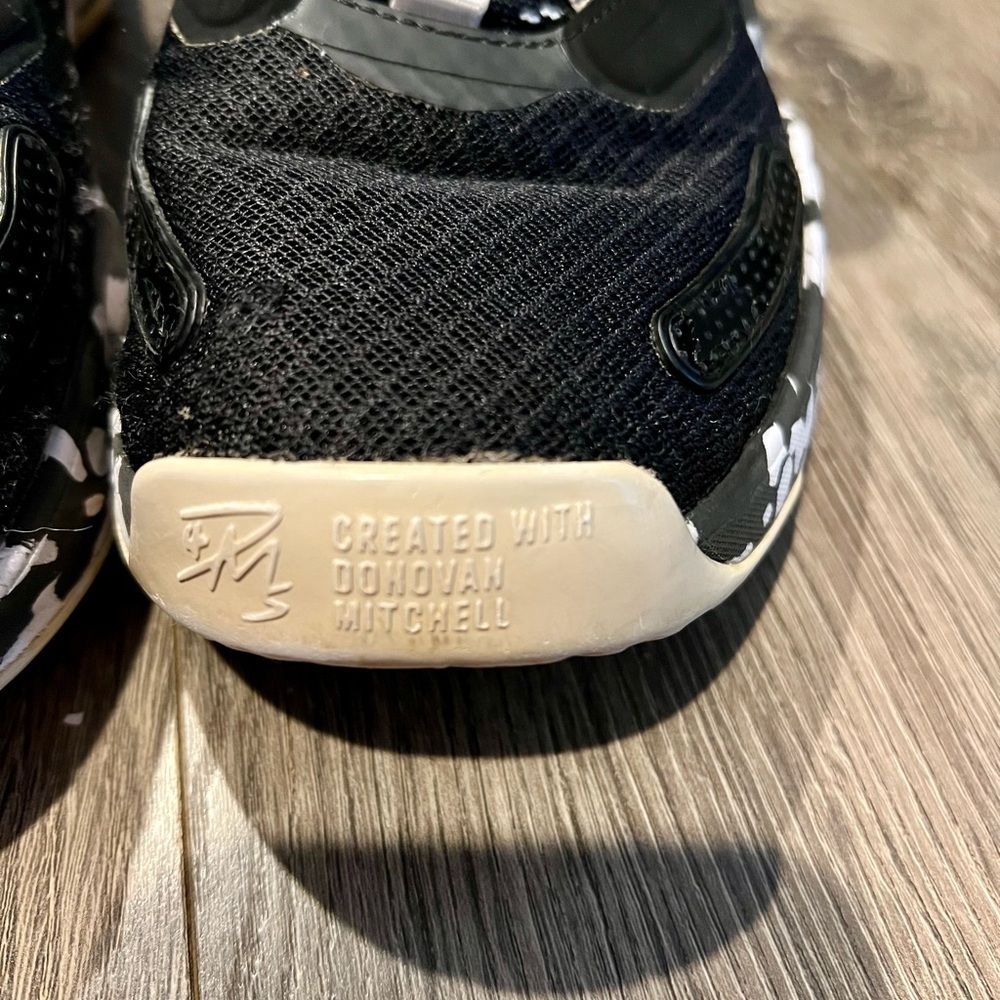 Adidas D.O.N. Issue #3 Basketball Shoes Black White Camo Men’s 9.5 - Picture 9 of 14